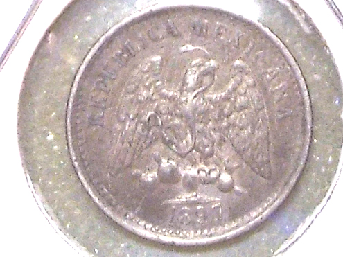 Mexico-5-Cents,-1897---Multiple-Repunched-Date,-Plus--Overdate-*need-Help*