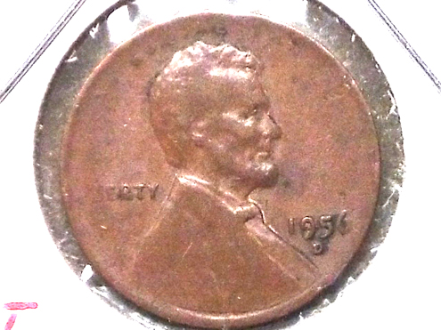 1956-D-Cent,-Missing-Much-Legend-Both-Sides,-And-Underweight.