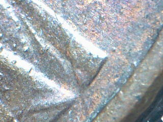 Better-Pictures-,1982-D-Cent-With-Full-Length-Scratch