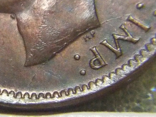 1945-Cent-With-Prominent-Lump-At-Throat