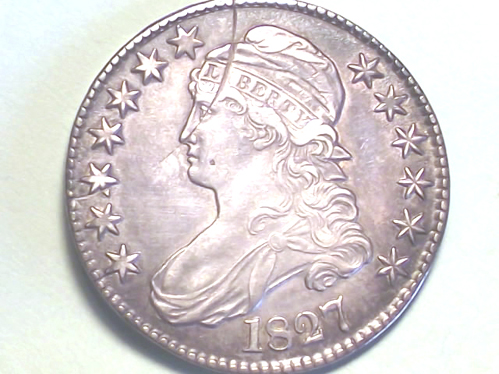 1827-Half-Dollar,-Incomplete-Clip-Planchet?--Please-Check-It-Out.