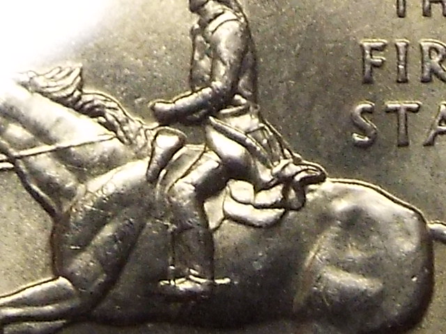 1999-25-Cents,-Horse-With-Reins-And-Horse-Without-Reins-Or-Pommel-.