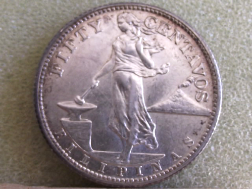A-US-Coin.-Philippine-Is.-50-Cents,-1944-S,---2-Different-Size-MM-.--Help