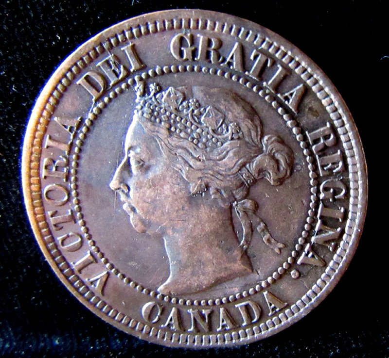 Canada-Large-Cent-1892,-Obverse-With-