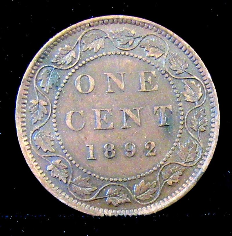 Canada-Large-Cent-1892,-Obverse-With-