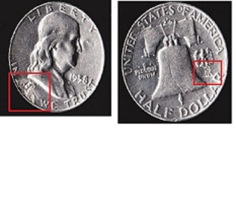 Strange-Markings-On-1958-Franklin-Half