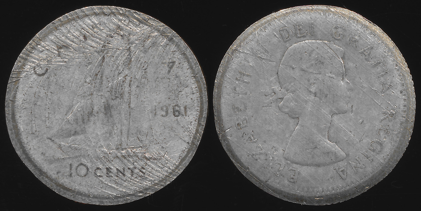 Canada-1961-Dime-Error?