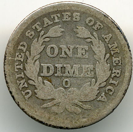 1838-Seated-Dime---Blank-Reverse