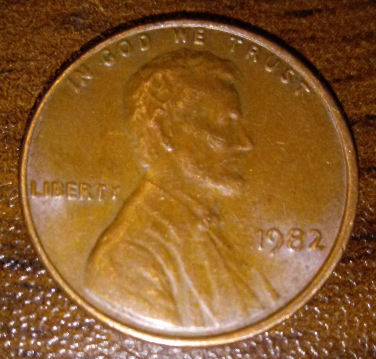 1982-Error-Penny-With-Stamp-On-Face-Need-To-Know-Something-About-It