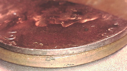 Rare-Wheat-Cent-Struck-On-Fragment/Scrap