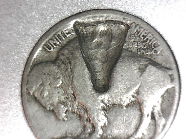 1945-P-War-Nickel-Struck-Through-Struck-Fragment