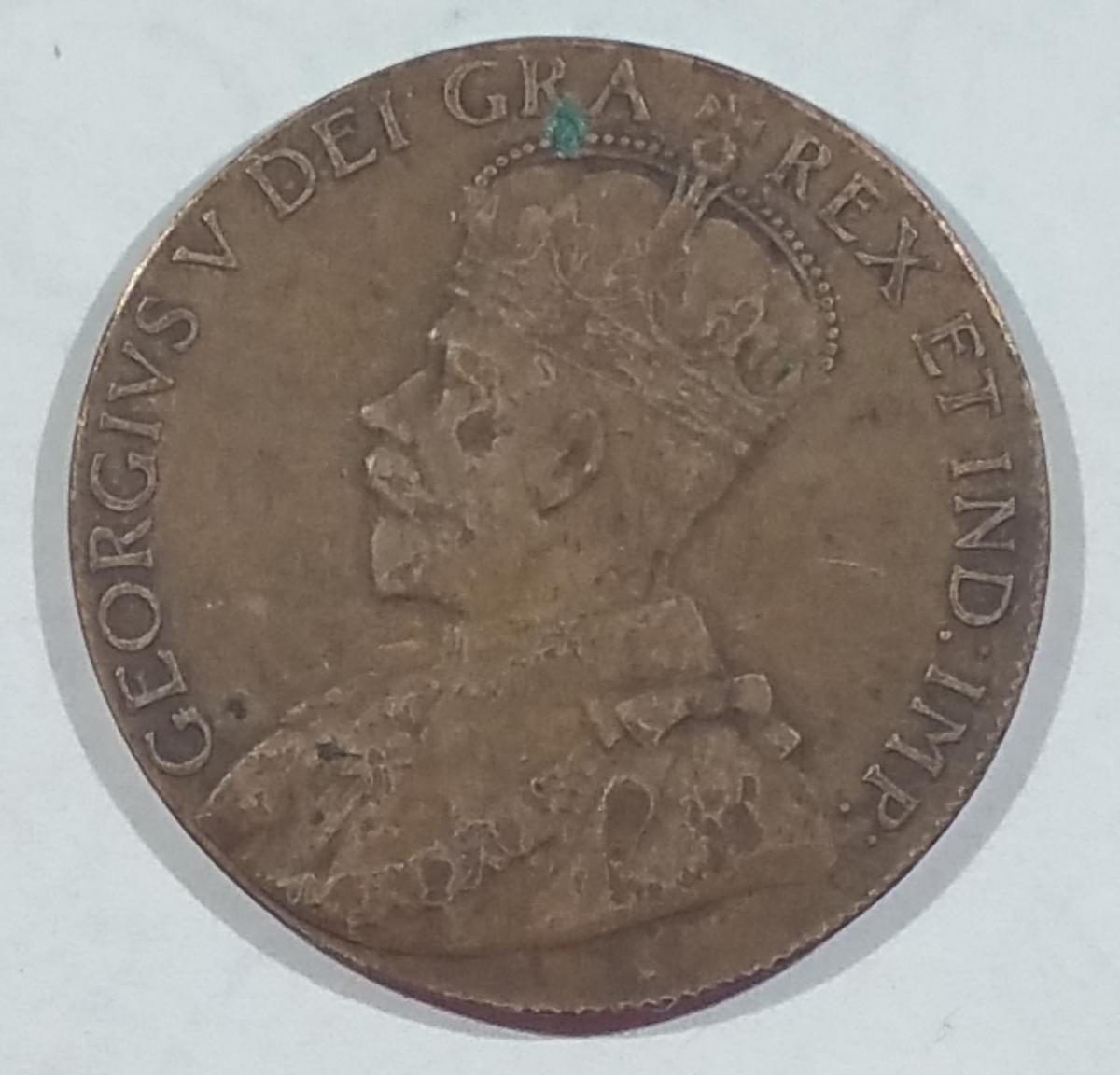 1919-Copper-Large-Cent,-Wrong-Size-Planchet