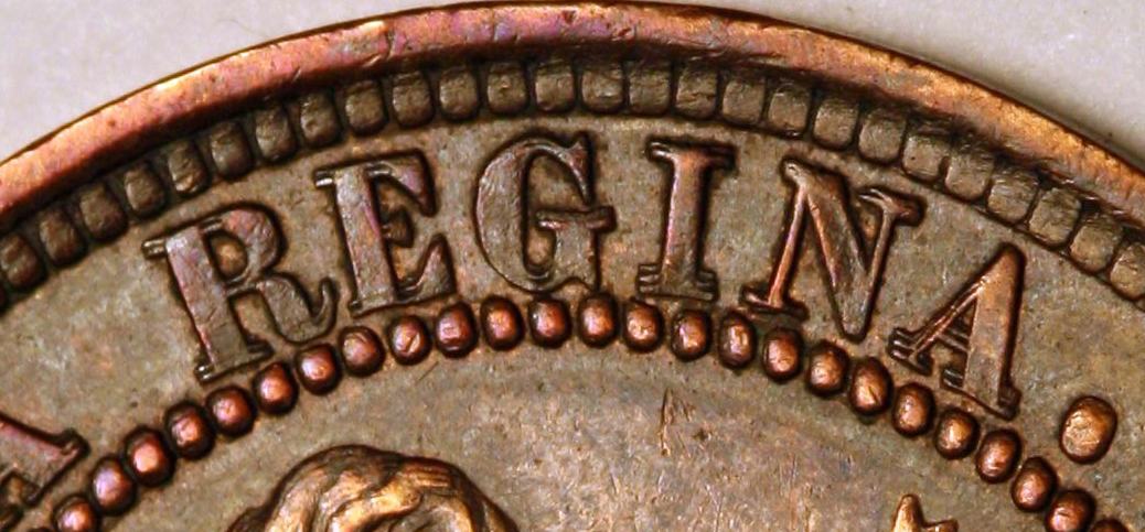 1882 H Victoria Large Cent Tripled Die Variety 1882 H Victoria Large Cent Tripled Die Variety