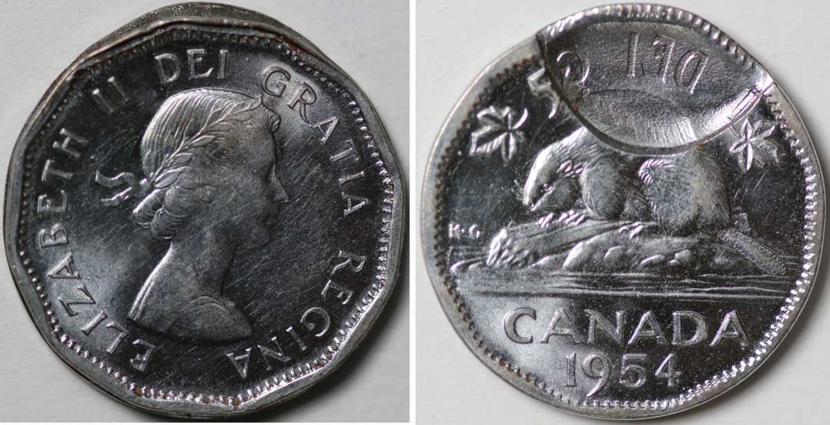 1954-Five-Cent-Partial-Brockage