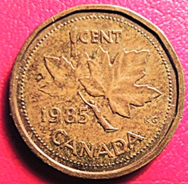 1985-Cent-Struck-On-A.n.-Other-Coin