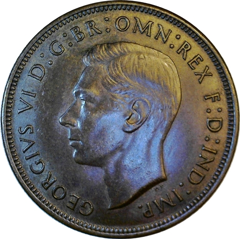 1945-One-Penny-Toned-?