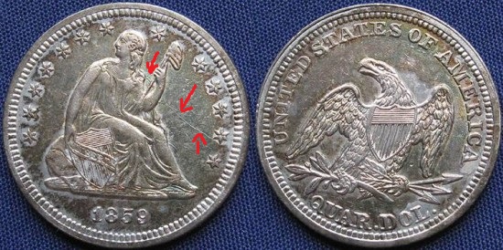 1859-Seated-Liberty-Quarter-Dollar