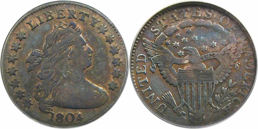 1804 Draped Bust Dime PCGS VF30 1804 Draped Bust Dime PCGS VF30