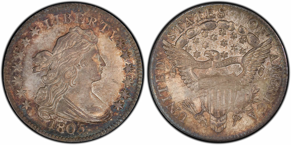 1805 Draped Bust Dime PCGS MS66 1805 Draped Bust Dime PCGS MS66