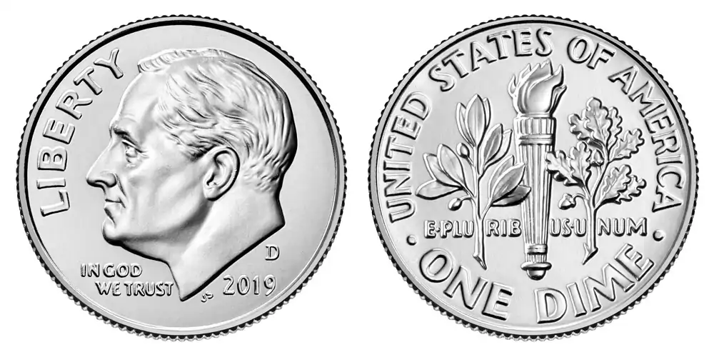 2019 D Roosevelt Dime 
