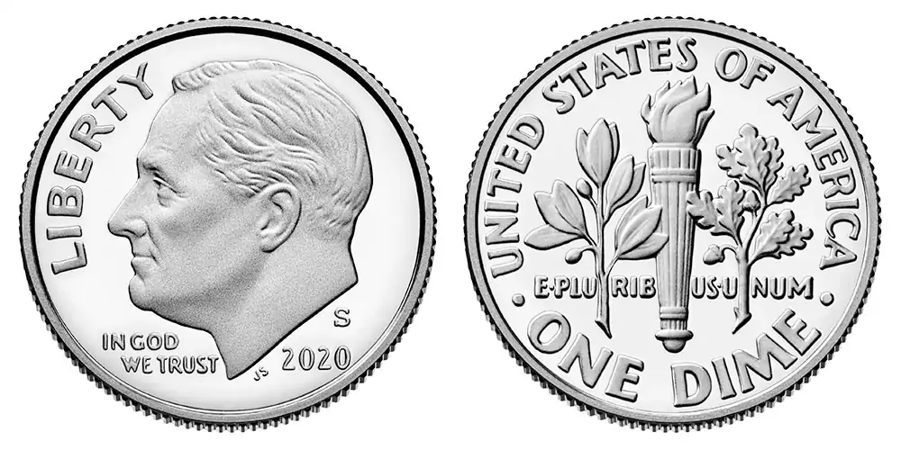 2020 S Clad Proof Roosevelt Dime 2020 S Clad Proof Roosevelt Dime