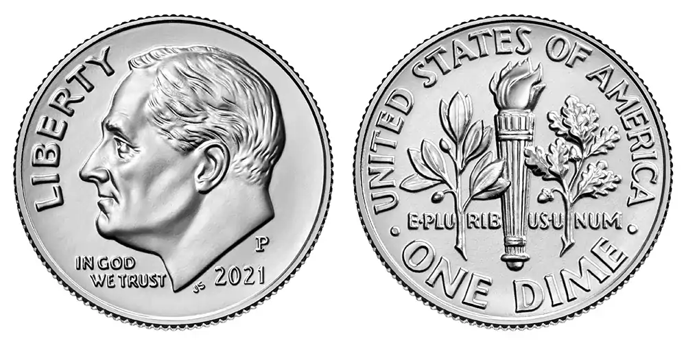 2021 P Roosevelt Dime 