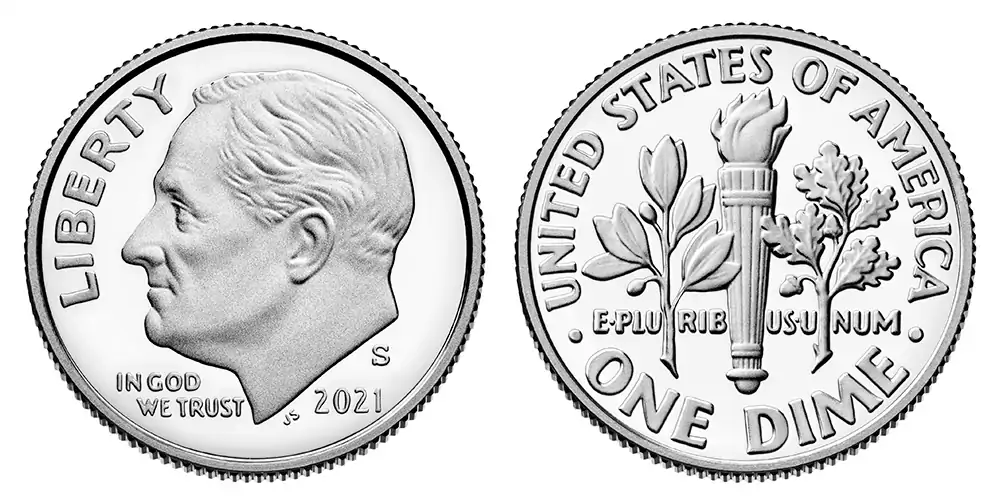 2021 S Clad Proof Roosevelt Dime 