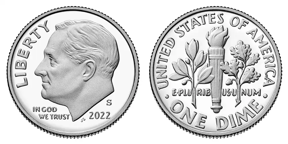2022 S Clad Proof Roosevelt Dime 2022 S Clad Proof Roosevelt Dime