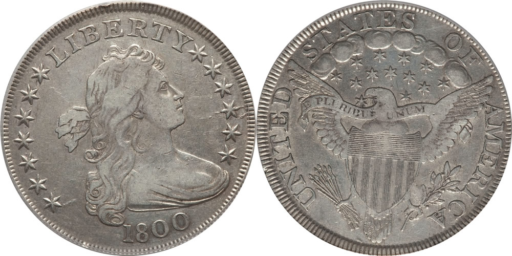 1800 Draped Bust Dollar PCGS XF45 1800 Draped Bust Dollar PCGS XF45