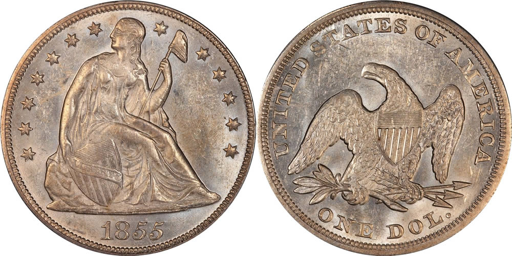 1855-Seated-Liberty-Dollar-Dramatically-Underrated