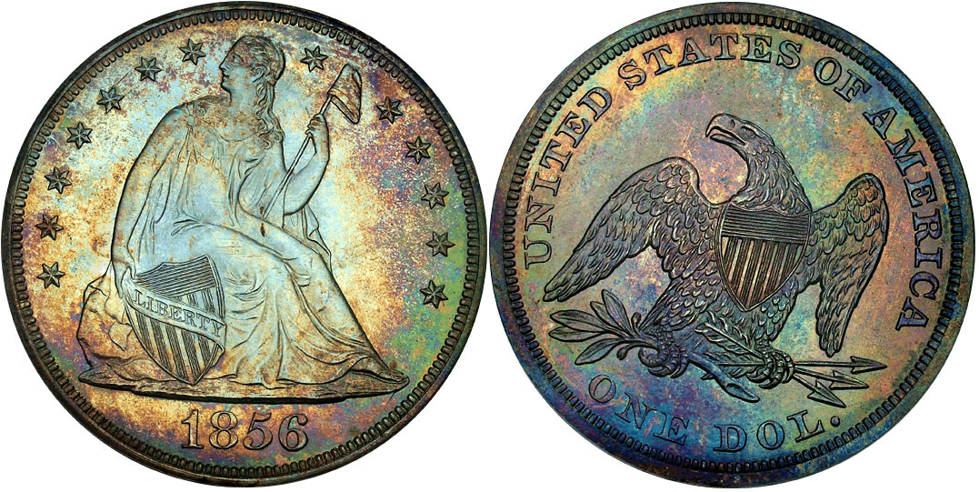1856 Seated Liberty Dollar Proof - PCGS PR-65 1856 Seated Liberty Dollar Proof - PCGS PR-65