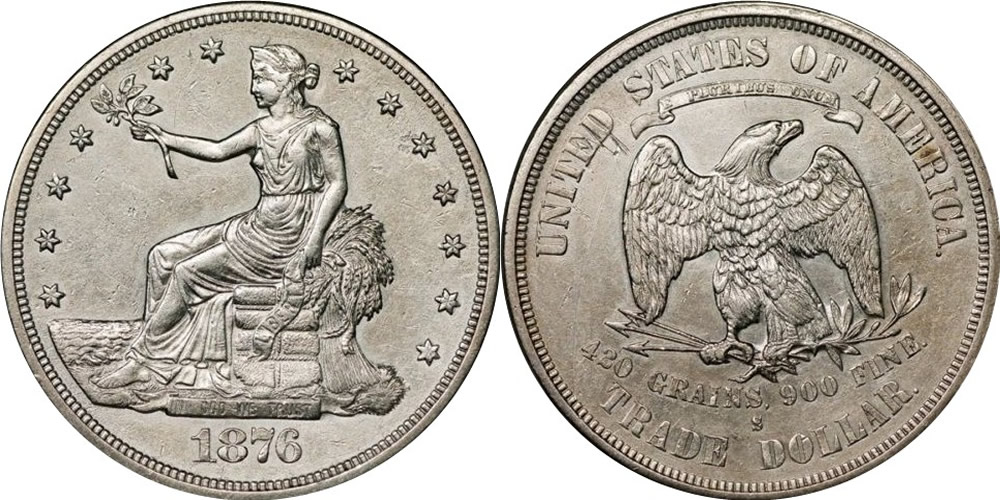 1876 S Trade Dollar 1876 S Trade Dollar