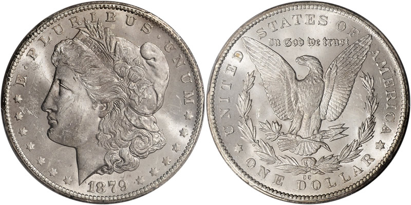1879 CC Morgan Dollar PCGS MS63 1879 CC Morgan Dollar PCGS MS63