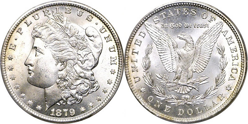 1879 Morgan Dollar PCGS MS66+