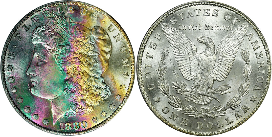 1880 S Morgan Dollar PCGS MS66 1880 S Morgan Dollar PCGS MS66