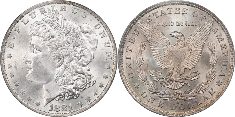 1881 O Morgan Dollar PCGS MS-65 1881 O Morgan Dollar PCGS MS-65