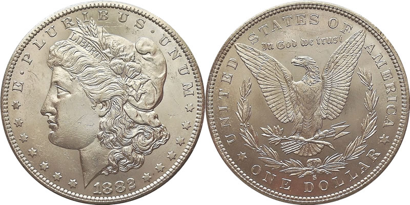 1882 S Morgan Dollar 1882 S Morgan Dollar
