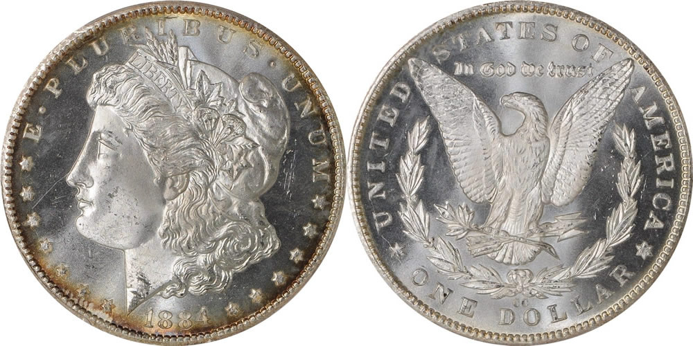 1884 CC Morgan Dollar PCGS MS-65 1884 CC Morgan Dollar PCGS MS-65