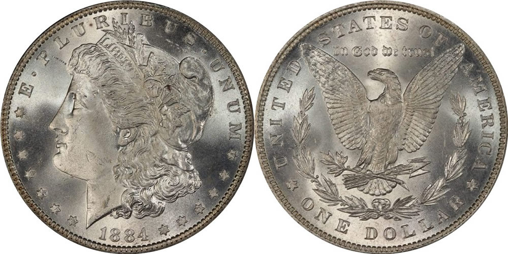 1884 Morgan Dollar PCGS MS-67 1884 Morgan Dollar PCGS MS-67