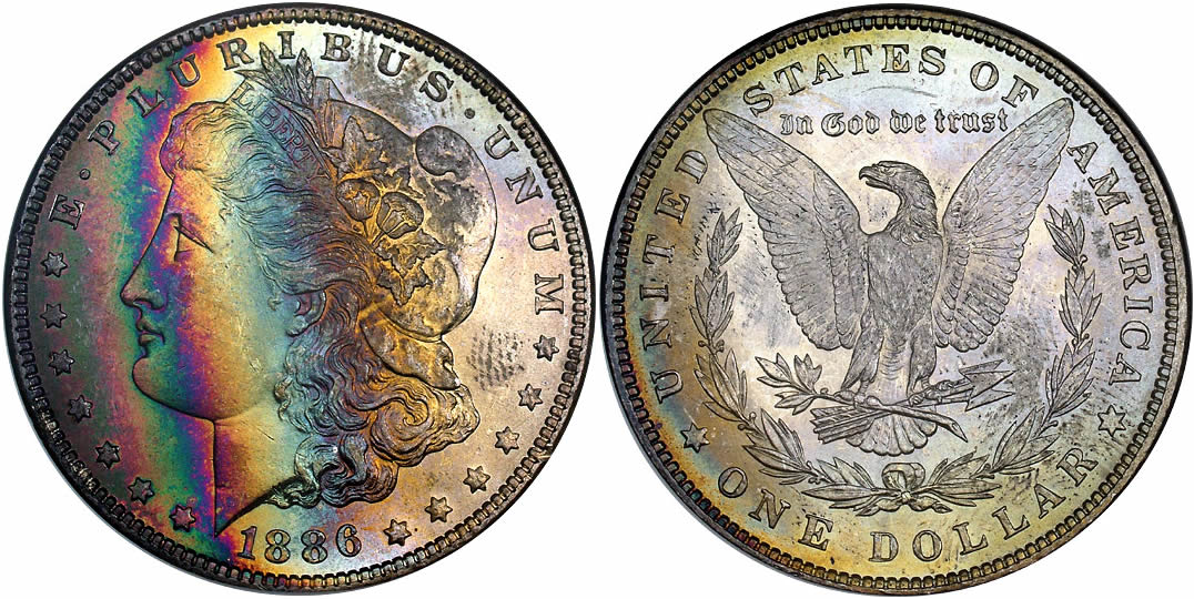 1886 Morgan Dollar NGC MS-63 from the Binion Collection 1886 Morgan Dollar NGC MS-63 from the Binion Collection
