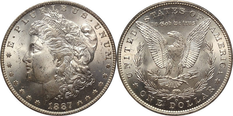 1887 O Morgan Dollar PCGS MS-64 1887 O Morgan Dollar PCGS MS-64