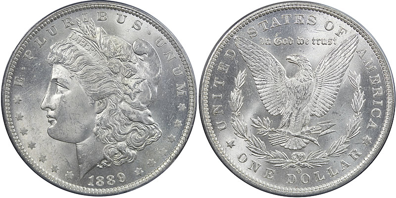 1889 O Morgan Dollar PCGS MS 64 1889 O Morgan Dollar PCGS MS 64