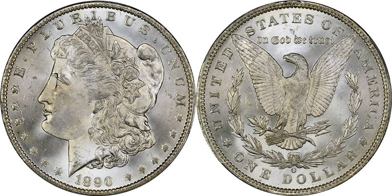 1890 O Morgan Dollar PCGS MS-65 1890 O Morgan Dollar PCGS MS-65
