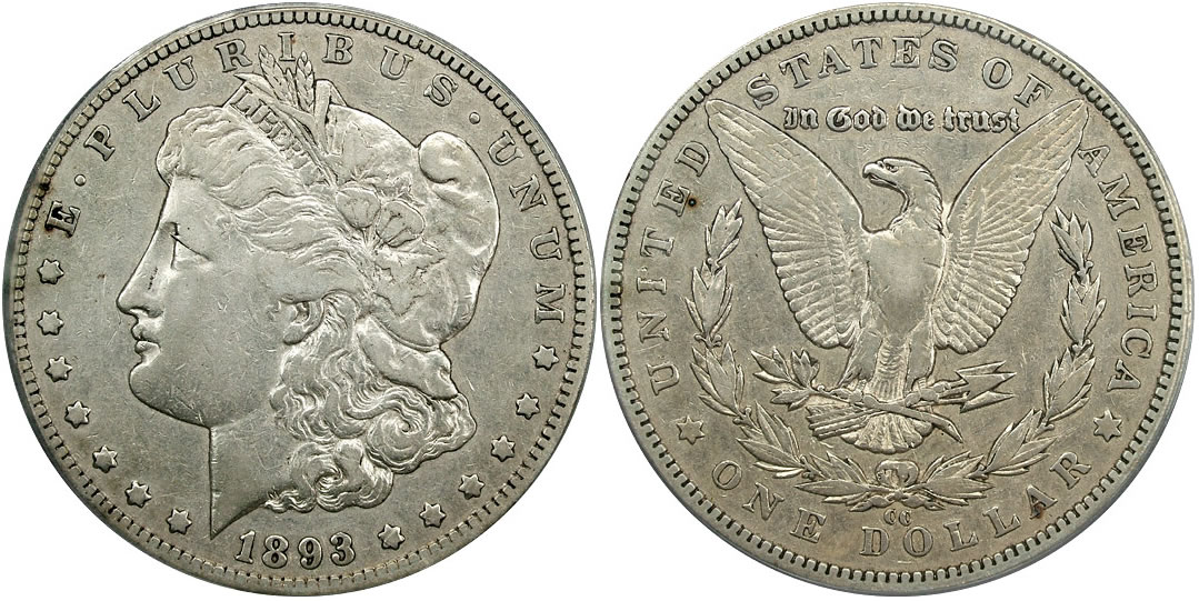 1893 CC Morgan Dollar 1893 CC Morgan Dollar
