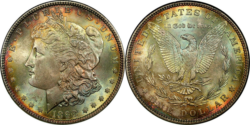 1898 Morgan Dollar NGC MS-65 1898 Morgan Dollar NGC MS-65
