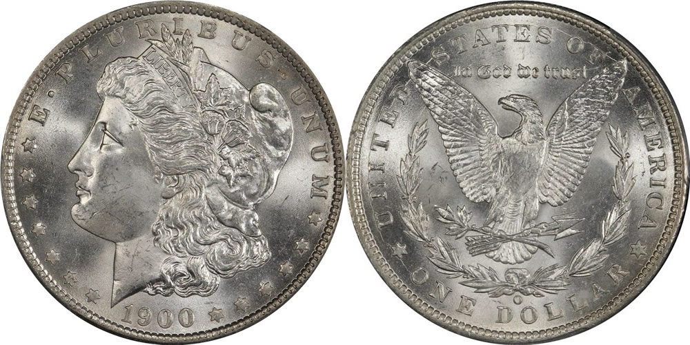 1900 O Morgan Dollar PCGS MS-66 CAC 1900 O Morgan Dollar PCGS MS-66 CAC
