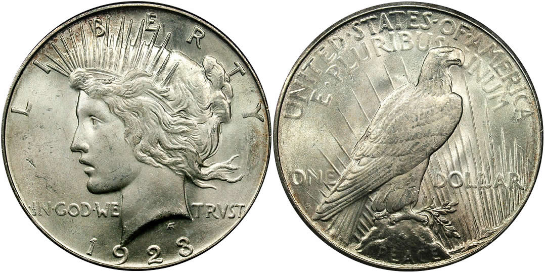 1923 S Peace Dollar PCGS MS-64 1923 S Peace Dollar PCGS MS-64