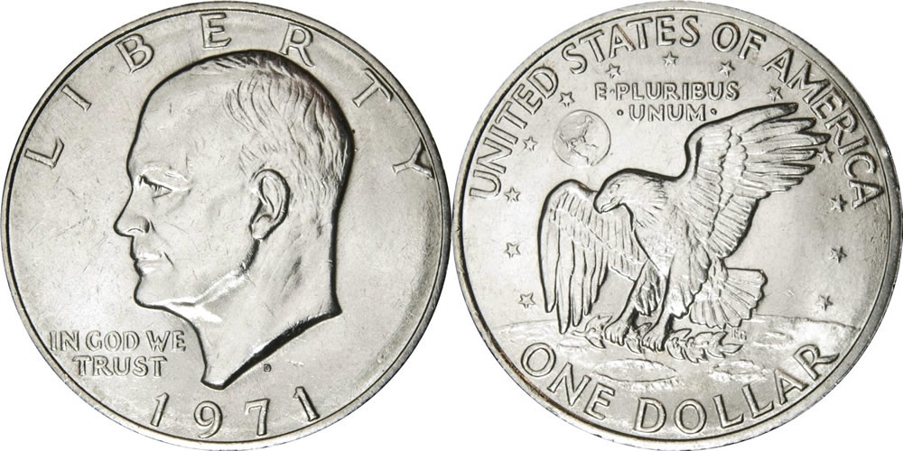1971 D Eisenhower Dollar 1971 D Eisenhower Dollar