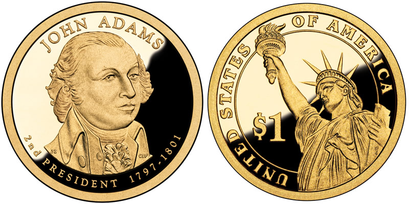 2007 S John Adams Presidential Dollar 2007 S John Adams Presidential Dollar