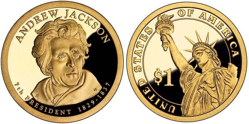2008 S Andrew Jackson Presidential Dollar 2008 S Andrew Jackson Presidential Dollar